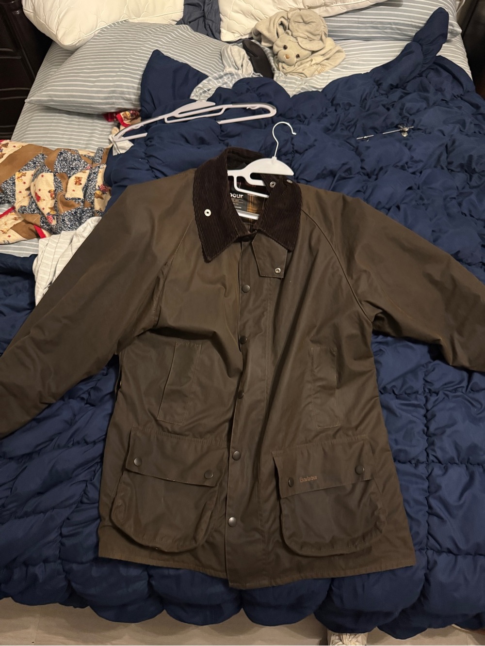 Barbour Classic Beaufort Cotton Jacket - Olive